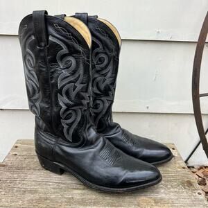 Dan Post 11 1/2 EW Mignon Black Round Toe Cowboy Western Boots DP2110R